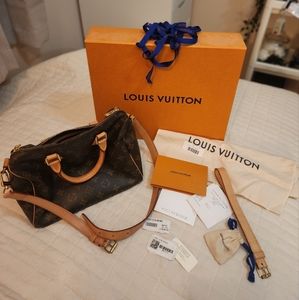 100% Authentic Louis Vuitton Speedy 25B